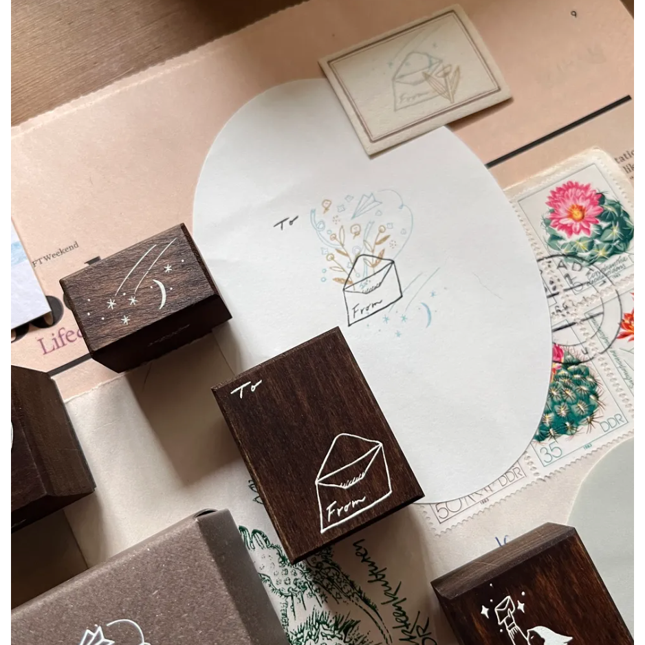 森酪梨Avocado mori 每日day by day / 寫給你的信 a letter unto thee 木製印章-細節圖4
