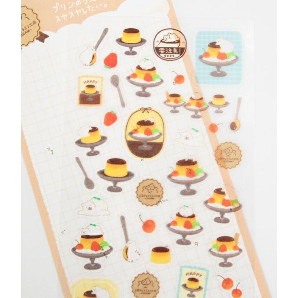 【新6款】古川紙工 小動物菓子工坊第二彈 透明貼紙組 手帳日記拼貼裝飾 日本製【立夏手帳生活】-細節圖2