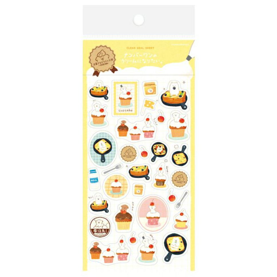 【新6款】古川紙工 小動物菓子工坊第二彈 透明貼紙組 手帳日記拼貼裝飾 日本製【立夏手帳生活】-規格圖9