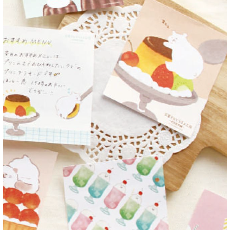 【新5款】古川紙工 動物菓子工坊第二彈 100張便簽紙磚 共4款 手帳拼貼裝飾 日本製 【立夏手帳生活】-細節圖2