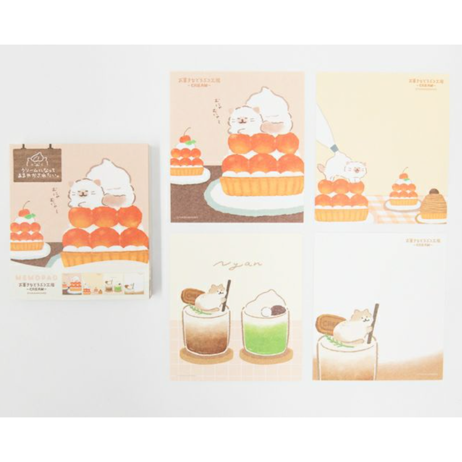 【新5款】古川紙工 動物菓子工坊第二彈 100張便簽紙磚 共4款 手帳拼貼裝飾 日本製 【立夏手帳生活】-細節圖3