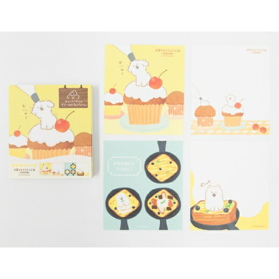 【新5款】古川紙工 動物菓子工坊第二彈 100張便簽紙磚 共4款 手帳拼貼裝飾 日本製 【立夏手帳生活】-細節圖4