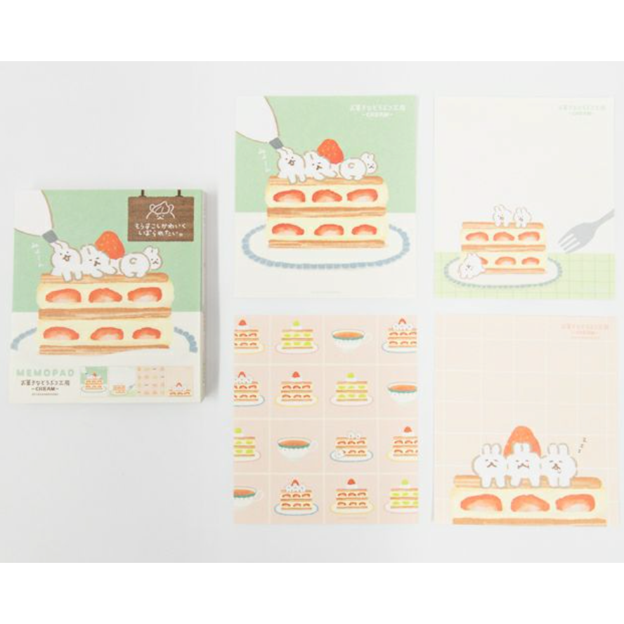 【新5款】古川紙工 動物菓子工坊第二彈 100張便簽紙磚 共4款 手帳拼貼裝飾 日本製 【立夏手帳生活】-細節圖7