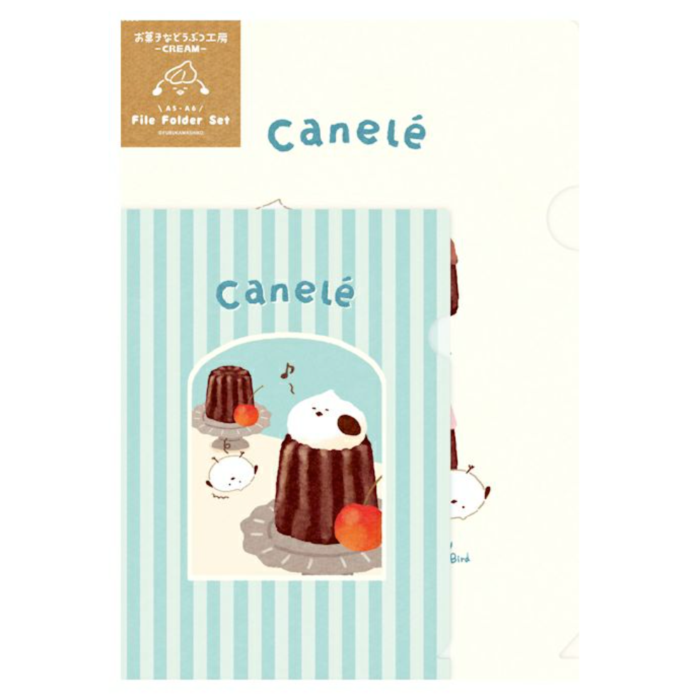 【新3款】古川紙工 小動物菓子工坊第二彈 資料夾A5+A6兩枚組 日本製 【立夏手帳生活】-細節圖6