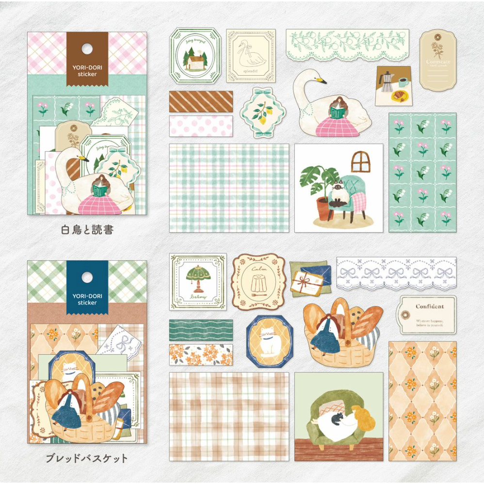 Mind Wave 豐富素材系列 多尺寸貼紙包 共6款【立夏手帳生活】-細節圖5
