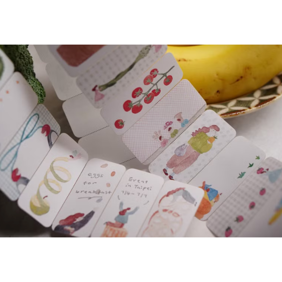 IVY SNOW 森空 Farmer＇s Market memo貼紙捲【立夏手帳生活】-細節圖3