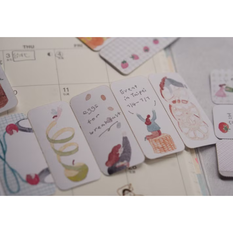 IVY SNOW 森空 Farmer＇s Market memo貼紙捲【立夏手帳生活】-細節圖6