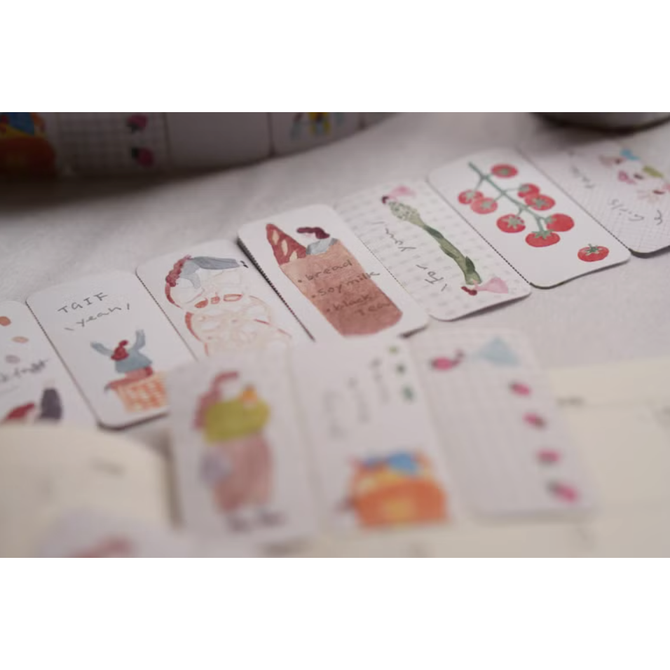 IVY SNOW 森空 Farmer＇s Market memo貼紙捲【立夏手帳生活】-細節圖8