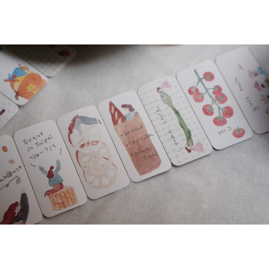 IVY SNOW 森空 Farmer＇s Market memo貼紙捲【立夏手帳生活】-細節圖9