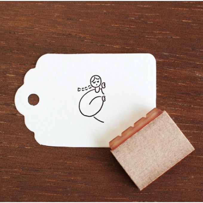 【小人物4款】Stamp Marche 印章市場 木頭印章 日本製【立夏手帳生活】-細節圖3