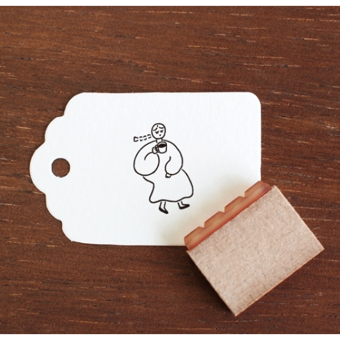 【小人物4款】Stamp Marche 印章市場 木頭印章 日本製【立夏手帳生活】-規格圖9