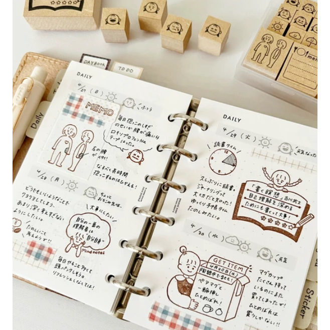 【合作款共5款】Stamp Marche 印章市場 木頭印章 日本製【立夏手帳生活】-細節圖7