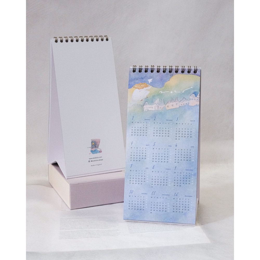 【桌上曆】dodolulu 2026 台座月曆 長款桌曆 月記事【立夏手帳生活】-細節圖2