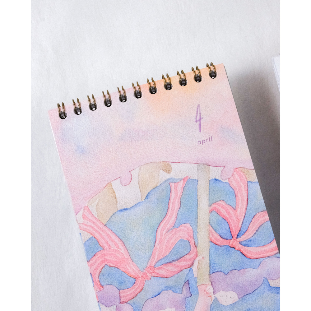 【桌上曆】dodolulu 2026 台座月曆 長款桌曆 月記事【立夏手帳生活】-細節圖3