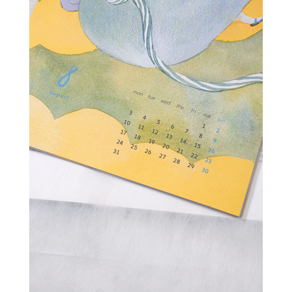 【壁掛曆】dodolulu 2026 A4 月曆掛曆 12個月可愛女孩插畫【立夏手帳生活】-細節圖4