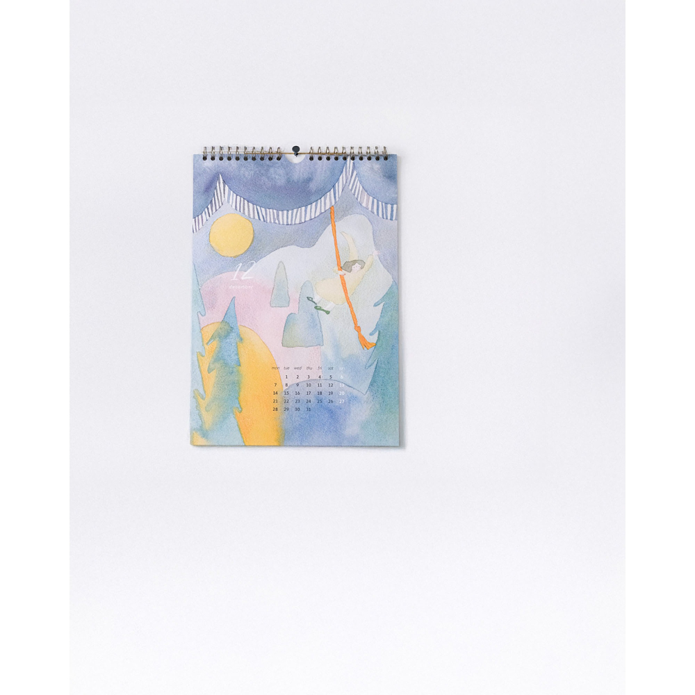 【壁掛曆】dodolulu 2026 A4 月曆掛曆 12個月可愛女孩插畫【立夏手帳生活】-細節圖7