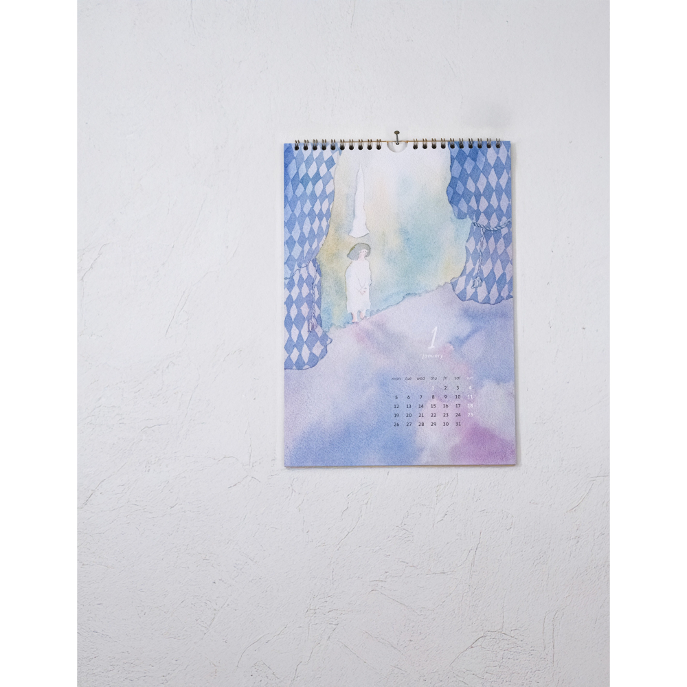 【壁掛曆】dodolulu 2026 A4 月曆掛曆 12個月可愛女孩插畫【立夏手帳生活】-細節圖8