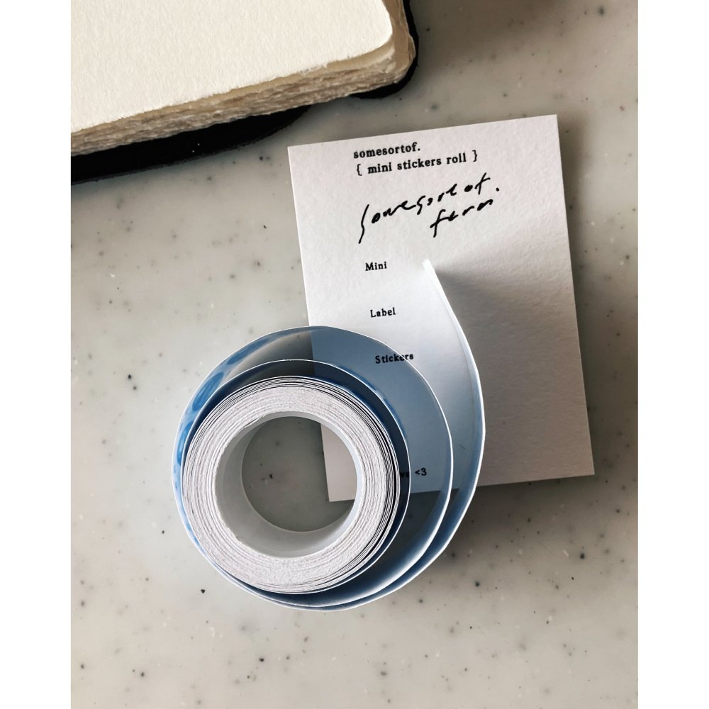 羊君 小魚 𝐦𝐢𝐧𝐢 𝐟𝐢𝐬𝐡𝐞𝐬 標籤貼紙卷【立夏手帳生活】-細節圖4