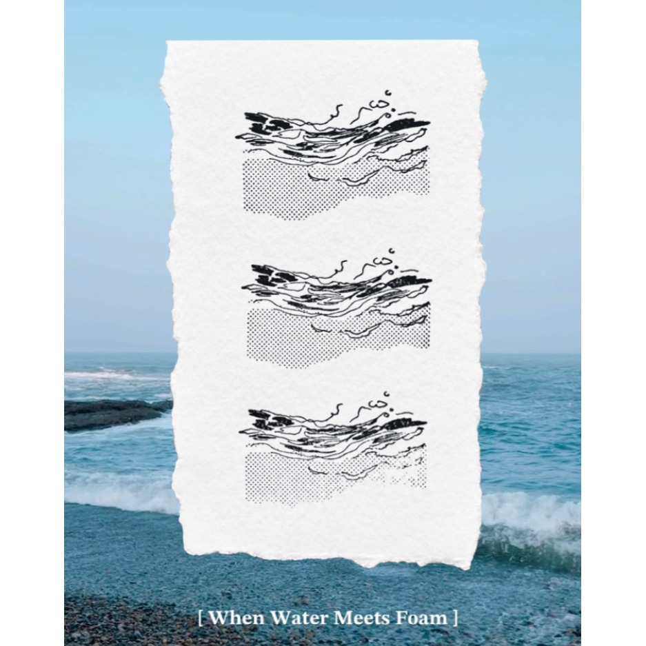 羊君 𝐖𝐡𝐞𝐧 𝐖𝐚𝐭𝐞𝐫 𝐌𝐞𝐞𝐭𝐬 𝐅𝐨𝐚𝐦 復古櫸木印章【立夏手帳生活】-細節圖2