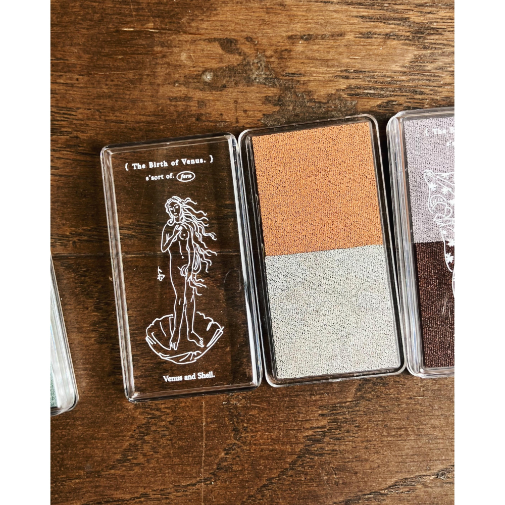 羊君 維納斯的誕生 𝐓𝐡𝐞 𝐁𝐢𝐫𝐭𝐡 𝐎𝐟 𝐕𝐞𝐧𝐮𝐬 六色印台組【立夏手帳生活】-細節圖2