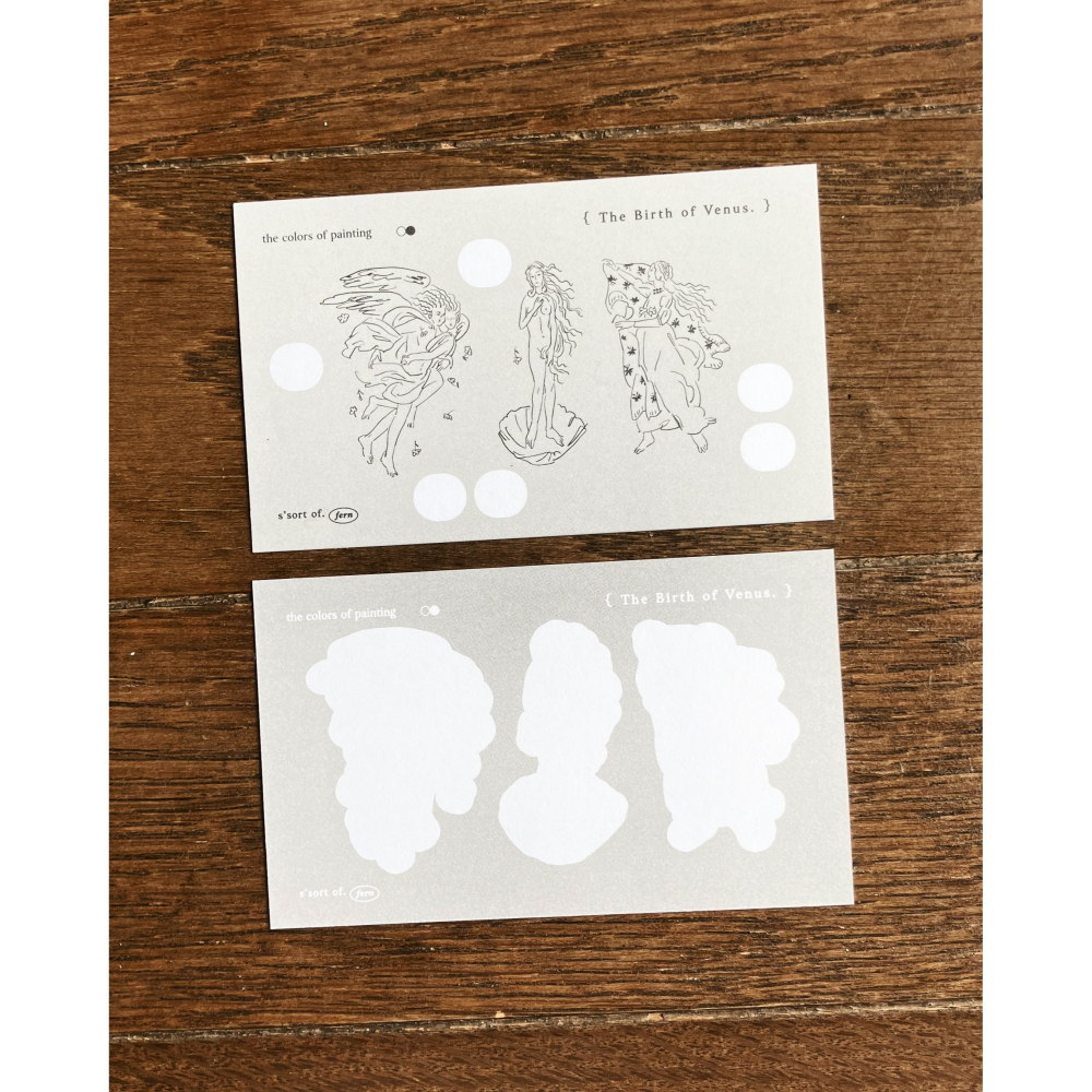 羊君 維納斯的誕生 𝐓𝐡𝐞 𝐁𝐢𝐫𝐭𝐡 𝐎𝐟 𝐕𝐞𝐧𝐮𝐬 六色印台組【立夏手帳生活】-細節圖9