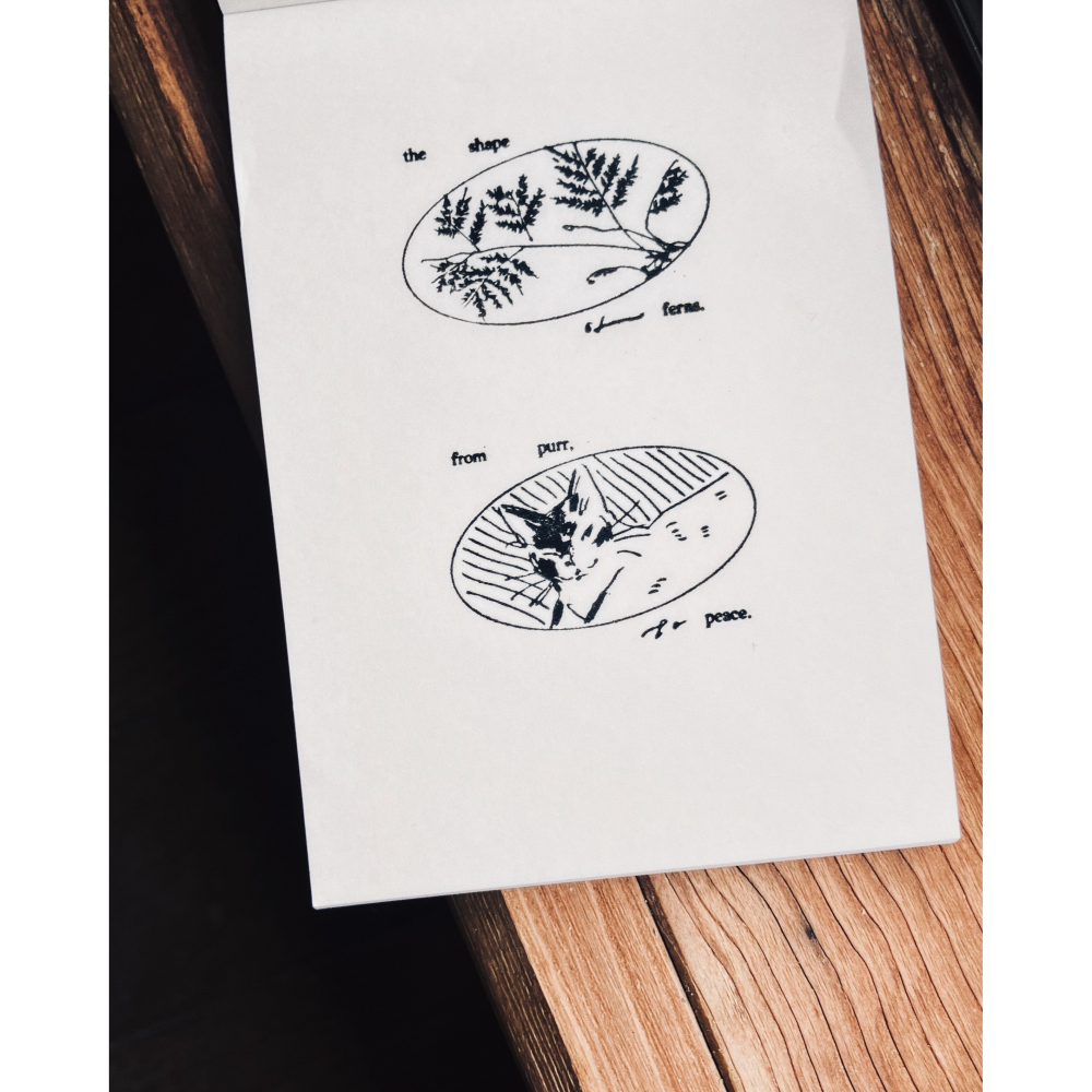 【2款】羊君 貓咪與蕨類 櫸木印章【立夏手帳生活】-細節圖5