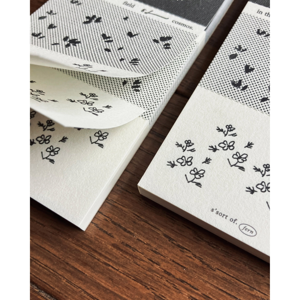 【新2款】羊君 復古手撕便簽本「花海/橢圓」【立夏手帳生活】-細節圖3