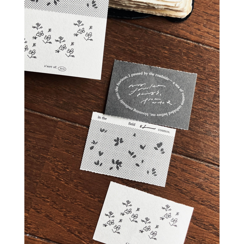 【新2款】羊君 復古手撕便簽本「花海/橢圓」【立夏手帳生活】-細節圖4