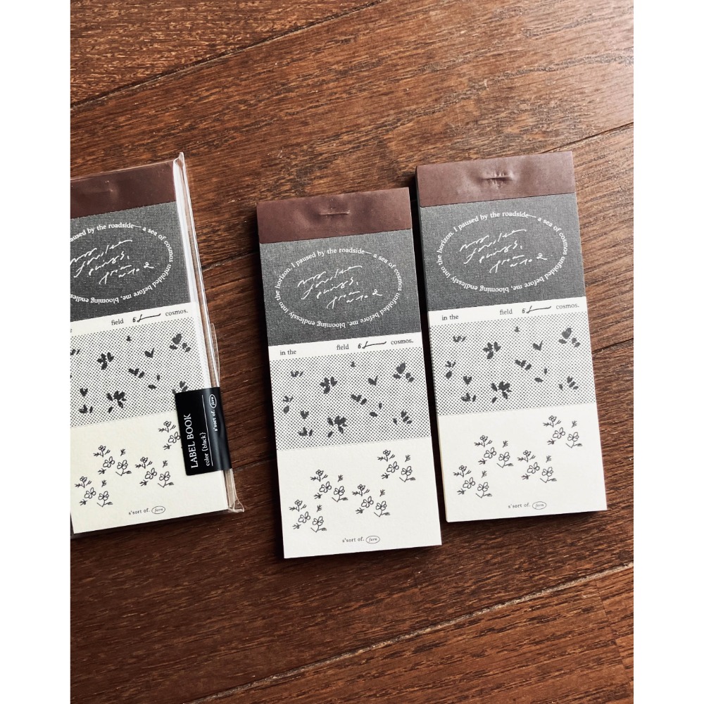 【新2款】羊君 復古手撕便簽本「花海/橢圓」【立夏手帳生活】-規格圖9