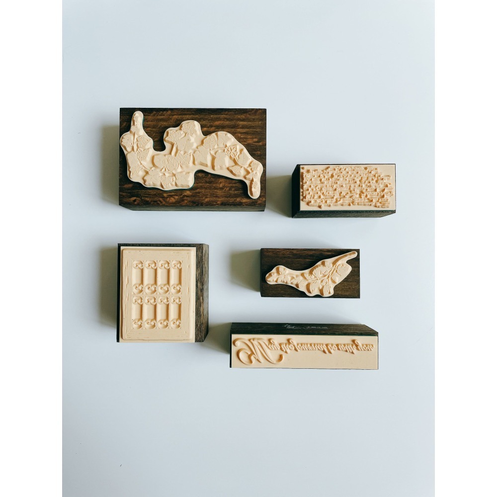 【立夏原創】Tiny joy復古櫸木印章 5款 【立夏手帳生活】-細節圖3