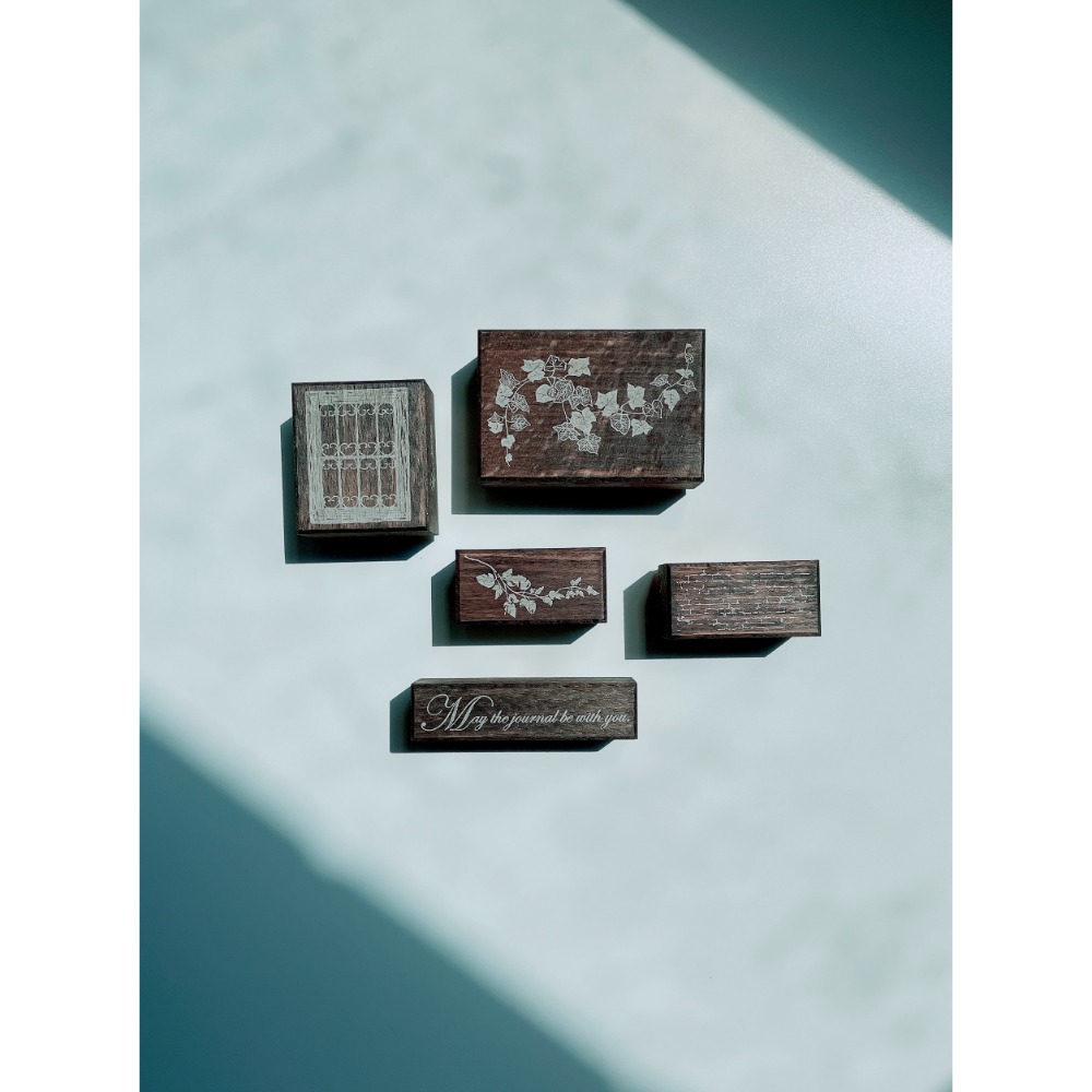 【立夏原創】Tiny joy復古櫸木印章 5款 【立夏手帳生活】-規格圖10