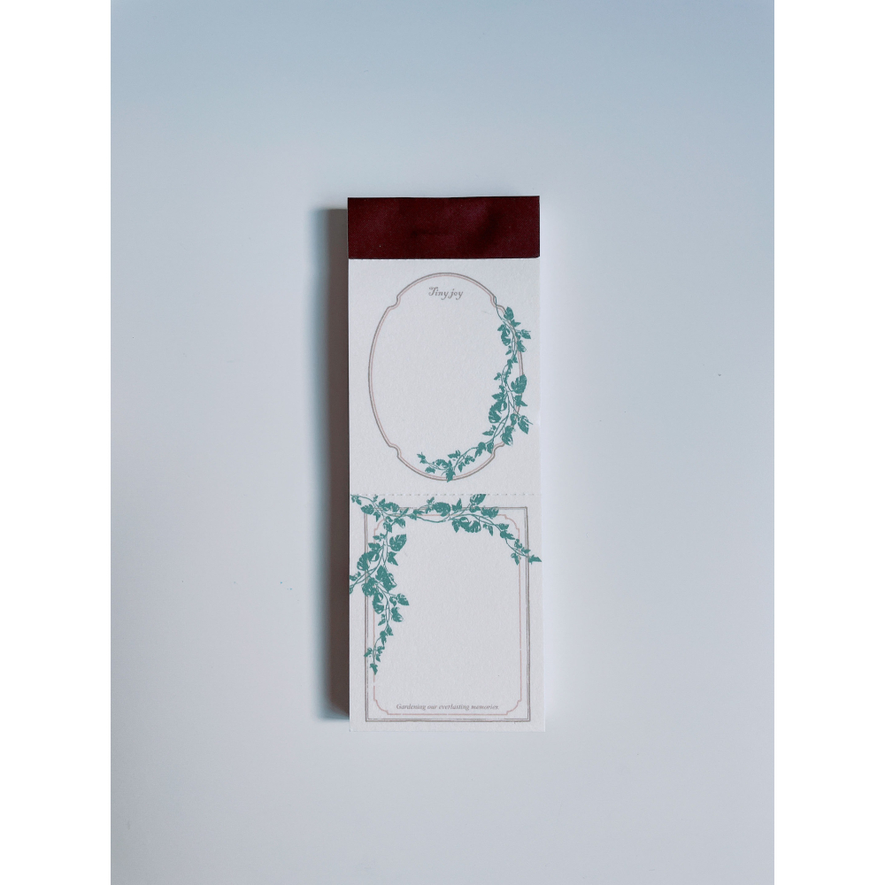 【立夏原創】Tiny joy手撕線便簽本「常春花框/樹影筆記」 2款 【立夏手帳生活】-細節圖2