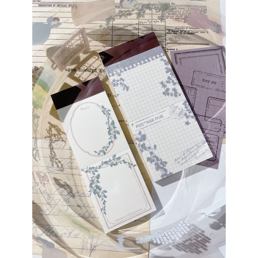 【立夏原創】Tiny joy大全套PET膠帶+印章套組+便簽本+拼貼卡 立夏手帳生活-細節圖7