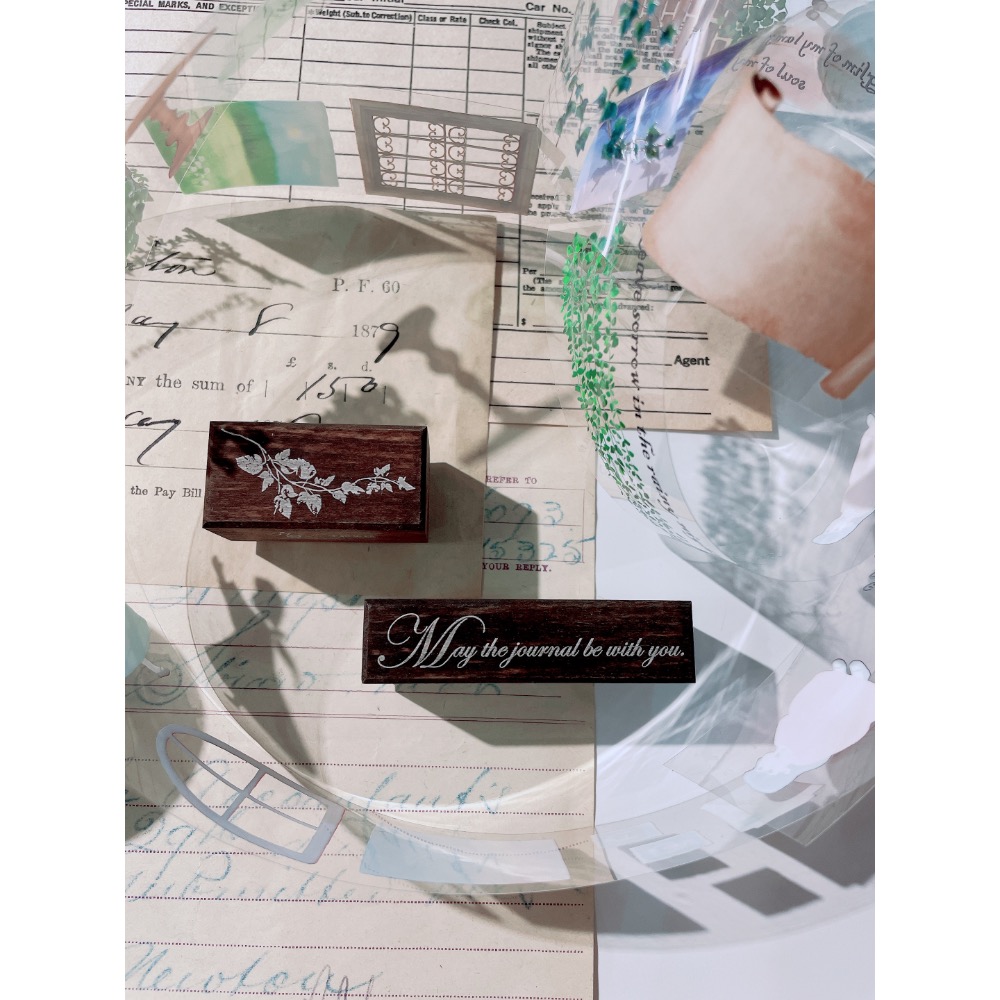 【立夏原創】Tiny joy大全套PET膠帶+印章套組+便簽本+拼貼卡 立夏手帳生活-細節圖9