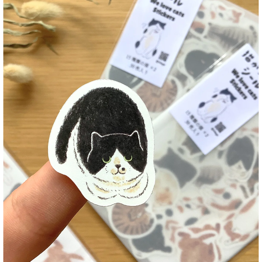 4legs 最愛喵喵喵 割型貼紙包 4 legs 貓咪 日本製【立夏手帳生活】-細節圖4