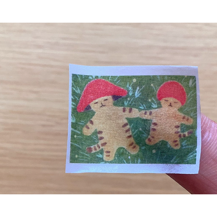 【2代】4legs 和紙膠帶 菇菇貓款 4 legs 貓咪 日本製【立夏手帳生活】-細節圖5