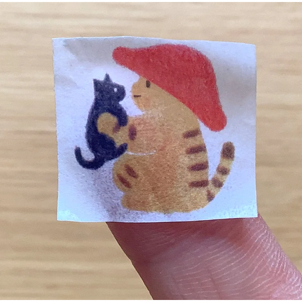 【2代】4legs 和紙膠帶 菇菇貓款 4 legs 貓咪 日本製【立夏手帳生活】-細節圖7