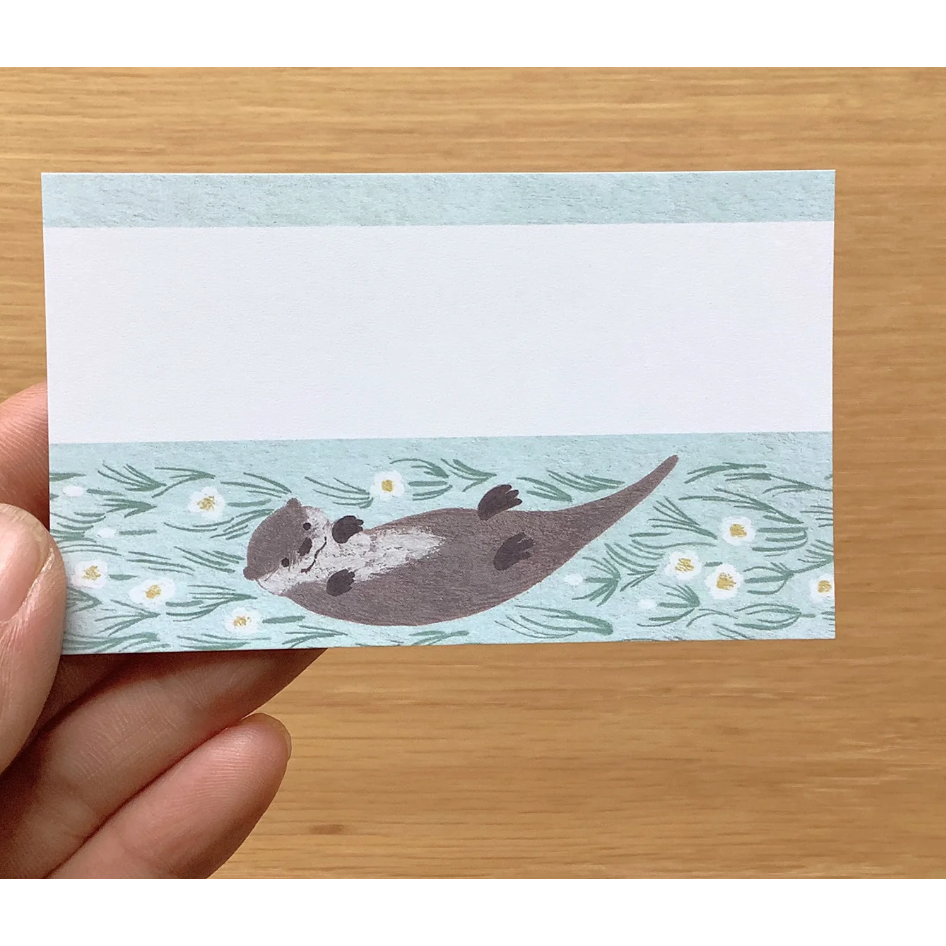 4legs 動物小卡組 水彩風 名片尺寸 4 legs 貓咪 日本製【立夏手帳生活】-細節圖10