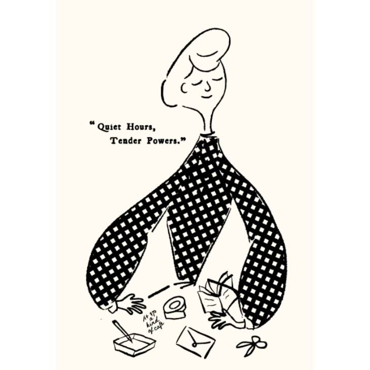 什物a kind of cafe 小女仕的書桌 Me time 方形天然實木印章【立夏手帳生活】-細節圖2