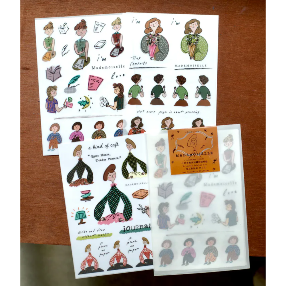 【共3款】什物a kind of cafe「一起歡慶/小女仕們/自由水果」轉印貼紙三張組【立夏手帳生活】-細節圖4