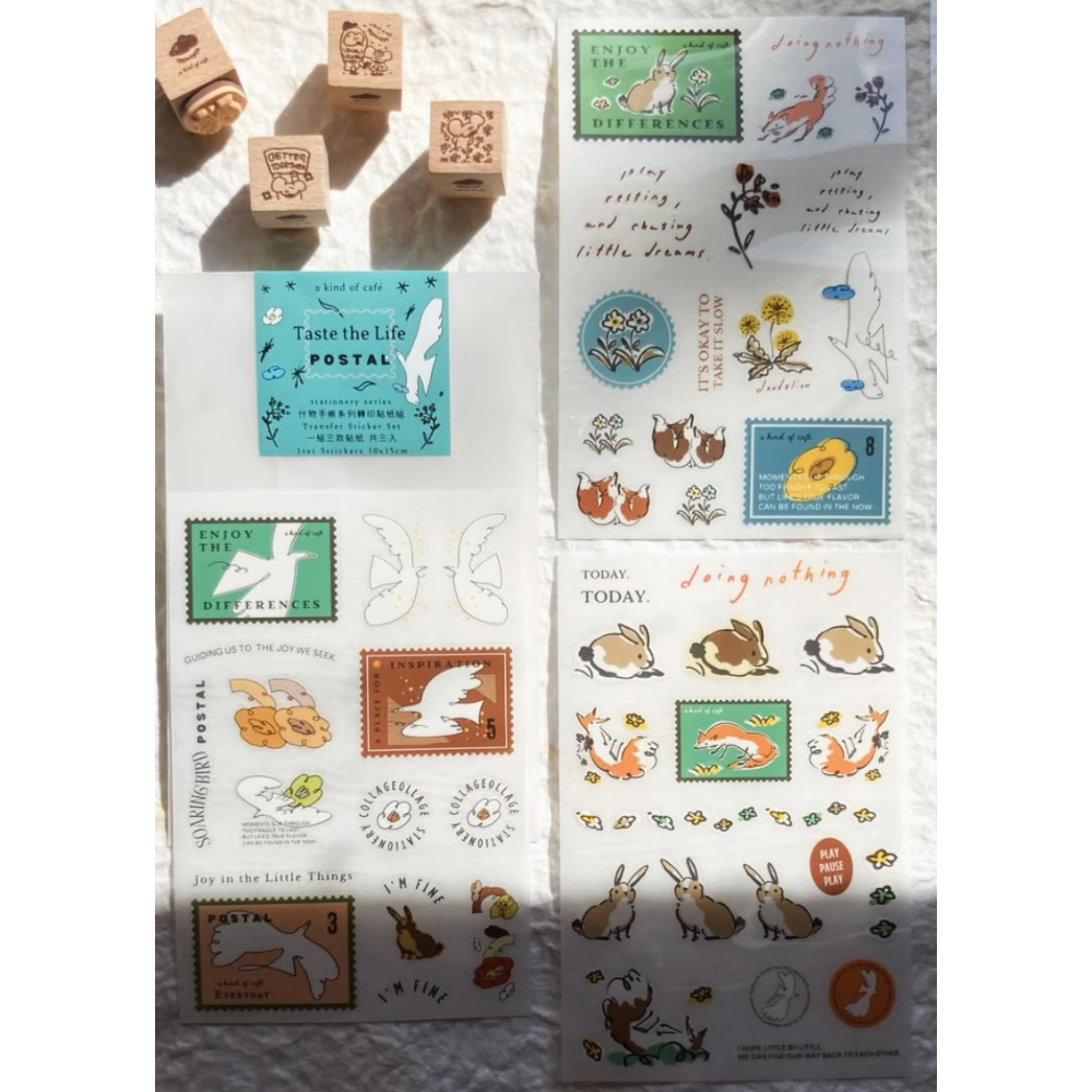 【追加文具小集新3款】什物a kind of cafe 轉印貼紙組【立夏手帳生活】-規格圖7