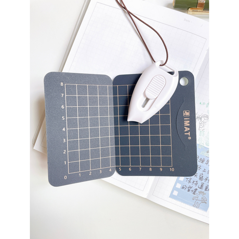 【立夏xiMAT】Daily Sam隨行迷你切割組+美工刀 2mm厚 可摺疊 雙面 環保無毒【立夏手帳生活】-細節圖4