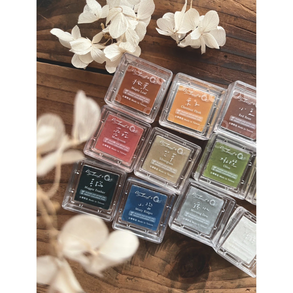 微瘋畫室 私藏の色 Amber Forest 12色印台套組【立夏手帳生活】-細節圖10