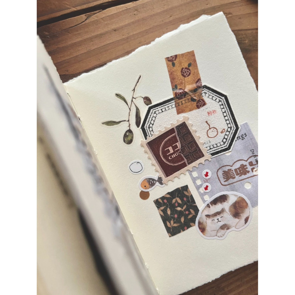 微瘋畫室 香氣製票所 3cm 郵票紙膠帶【立夏手帳生活】-細節圖7