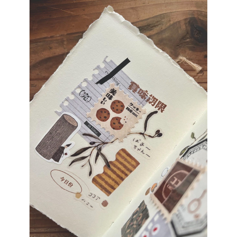 微瘋畫室 香氣製票所 3cm 郵票紙膠帶【立夏手帳生活】-細節圖8