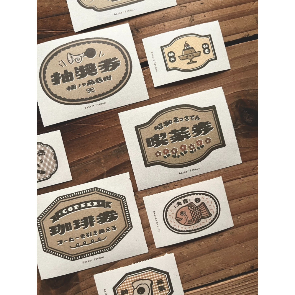 【4款】微瘋畫室 復古票券系列 便箋本【立夏手帳生活】-細節圖3