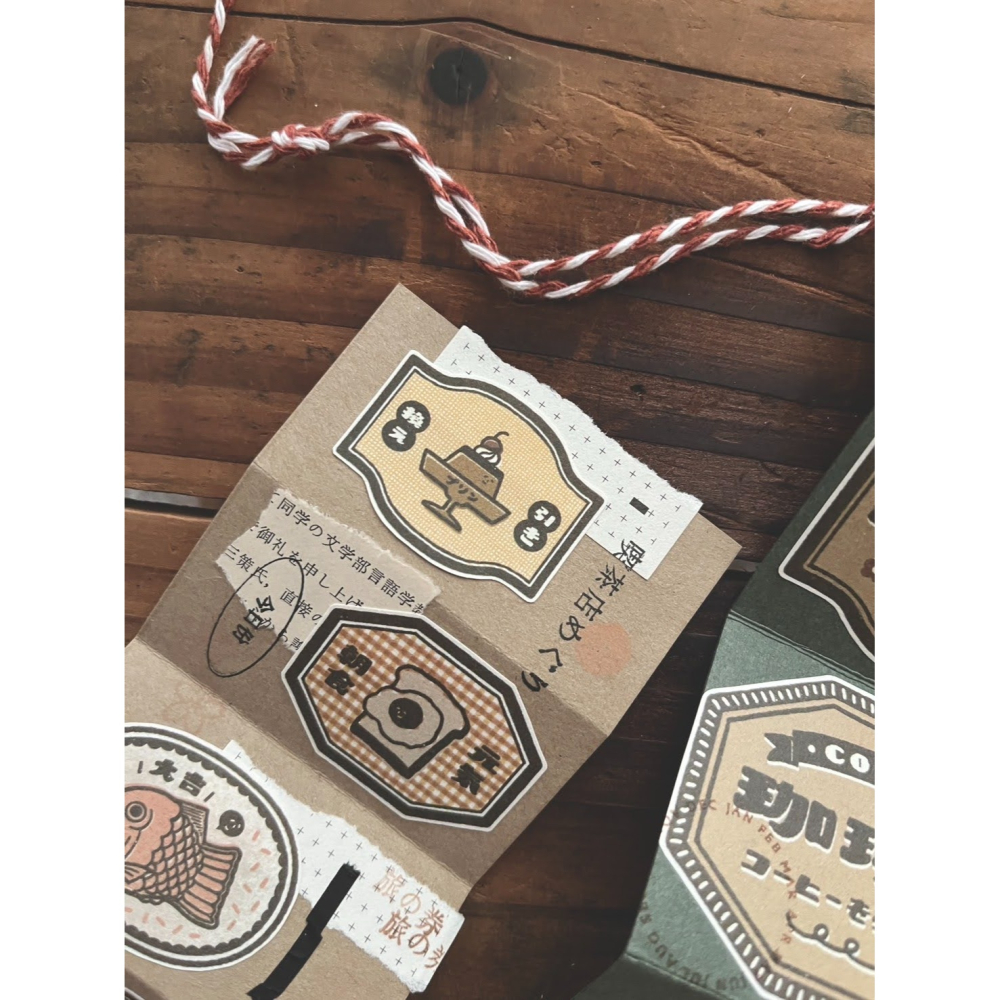 【4款】微瘋畫室 復古票券系列 便箋本【立夏手帳生活】-細節圖8