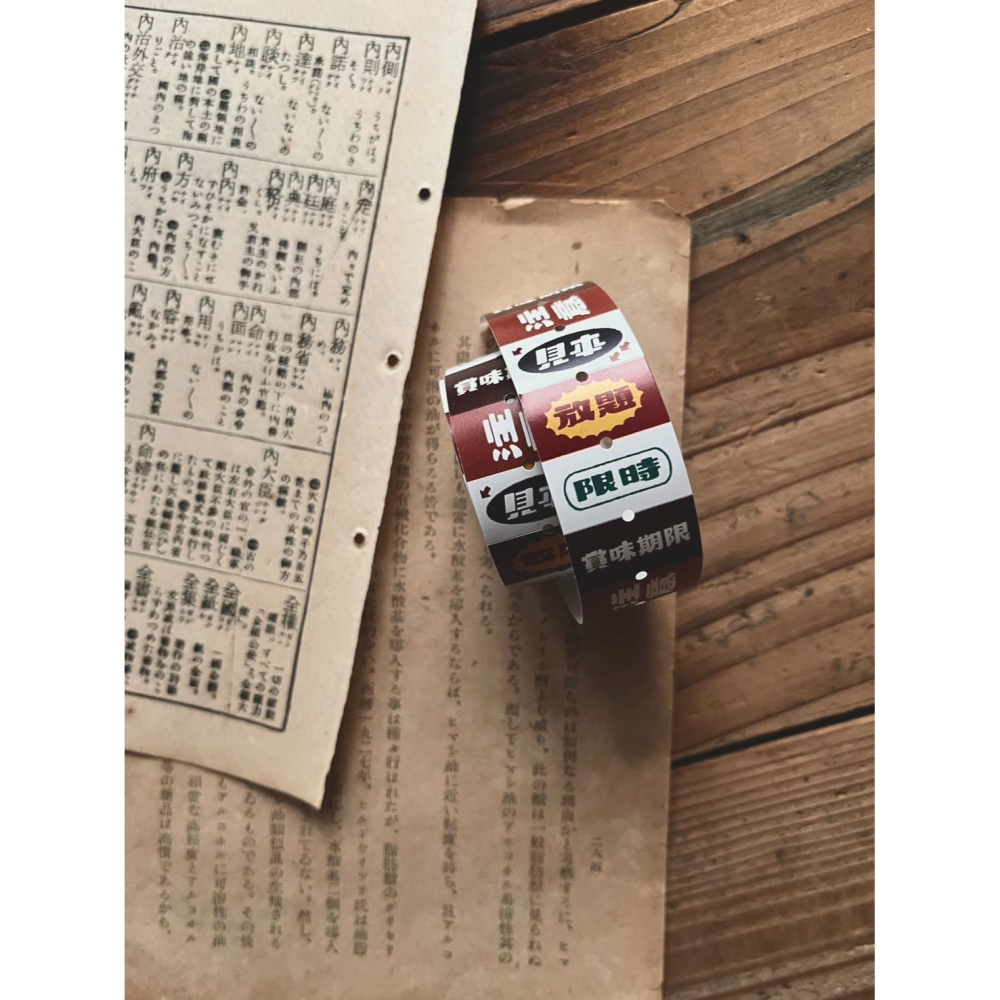 【2款】微瘋畫室 標籤貼紙卷「標識」【立夏手帳生活】-細節圖2