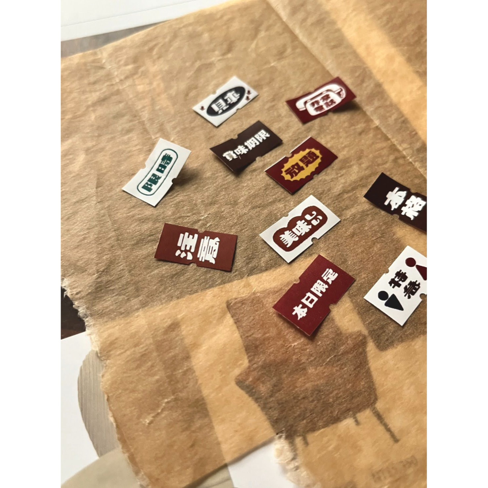 【2款】微瘋畫室 標籤貼紙卷「標識」【立夏手帳生活】-細節圖6