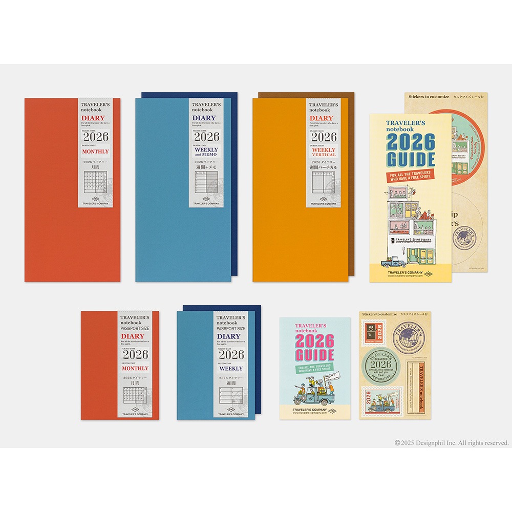 【2026時效/TN尺寸】TRAVELER＇S notebook 旅人手帳 補充內頁 MD紙 筆記 週記 月記事 筆記本-細節圖11